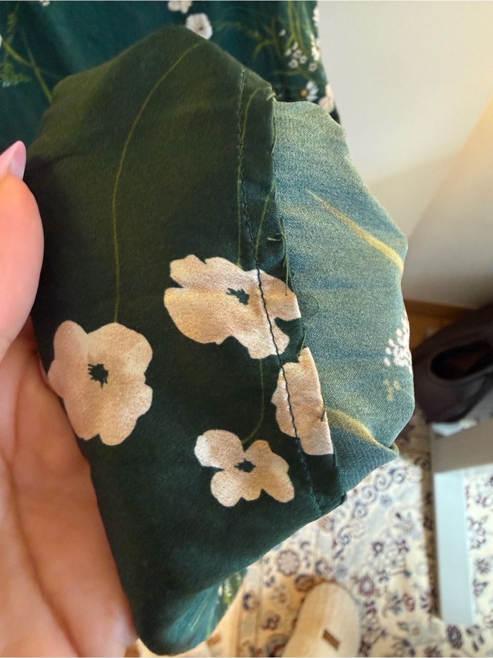 Reformation Emerald Green Frankie Silk Dress - Picture 8 of 8